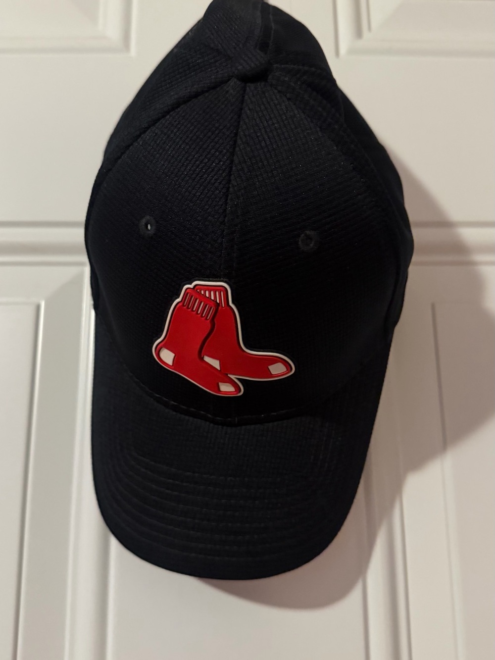 New Era Black Baseball Cap with Red Sox Logo